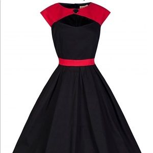 Lindy Bop Lottie Red and Black dress size U.S. M.